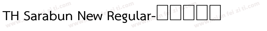 TH Sarabun New Regular字体转换